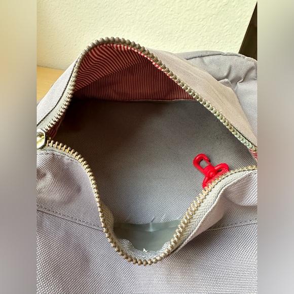 Herschel Settlement backpack in gray with totoro and strawberry patches - Picture 6 of 8